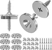 12Pcs Cabinet Door Magnetic Closure Metal Magnetic Door Catch Concealed Closet Door Catch Closer Hidden Magnetic Door Latch Furniture Door Magnet Closing Catch for Cabinet Closet(Silver)
