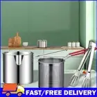 1200ML Deep Frying Pot 304 Stainless Steel Portable Fryer Pot (Pot Basket Clip)
