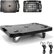 BLOHEIWA Moving Furniture Dolly,Moving Dolly Connectable Furniture Movers 4 Wheels Heavy Duty Small Flat Dolly Cart Portable Dollies with Wheels,200KG Capacity Dolly, 1 Pack Dolly cart,Black