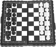 ZenithAur Magnetic Travel Chess Set, Portable Folding Chessboard, Mini Chess Game for Family Gatherings
