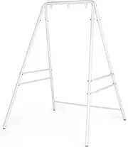 ONCLOUD Upgraded Hammock Chair Stand Metal Swing Stand Frame, Heavy Duty Steel Hammock Stand Only for Porch, Backyard, Indoor or Outdoor,White