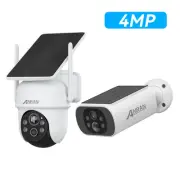 ANRAN Ultra 4MP Pan Tilt Battery Solar Powered Security WiFi Camera 2 Way Audio