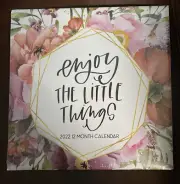 DT 2022 Enjoy the Little Things Floral 12 Month Wall Calendar 11" x 11"