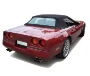 Fits Chevy Corvette 1986-1993 Convertible Top With Plastic Window Black Canvas (for: Chevrolet)