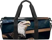 Bald Eagler Bird Designed Travel Duffel Bag Luggage Tote Bag Gym Sports Bag for Man Women