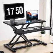 Standing Desk Converter, 32 Height Adjustable Sit to Stand Up Desk Workstatio...