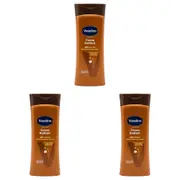 3x Vaseline 400ml Intensive Care Hand/Body Lotion Cocoa Radiant For Dry Skin