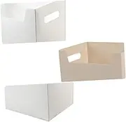 LALAFINA Simple File Storage Boxes Large Capacity Pp Plastic Portable File Organizer Box Desk Organisation
