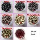 200X Nano tiny Rings Hair Extension bead Beads black brown blonde red