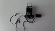 Black Battery Charger & Battery - 1:18 scale by GMP for Dioramas etc.