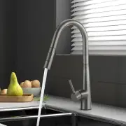 Welba Kitchen Mixer Tap Pull Out Faucet 2-Mode Sink Basin Swivel Grey