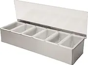 Beaumont 6 Part Stainless Steel Condiment Holder, Silver