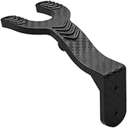 LOORGVEL Wall Mounted Helmet Rack Heavy Duty Motorbike Holder for Baseball Coats Hats No Drill Installation Sturdy Construction Space Saving Design Black