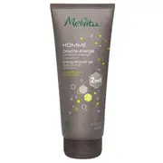 Melvita Men's Energizing Shower 2 in 1 Body and Hair Organic 200ml
