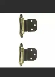 BP7928AE Amerock Self-Closing, Face Mount Hinge with 3/8in 10mm Inset Antique X4