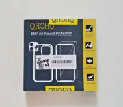 iPhone 14 Pro Case, with 2X Screen/ 2x Camera Protector, Shockproof, 6.1" Black