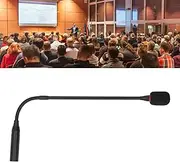 SustVita Dynamic Microphone for Conference, 17.7in Flexible Noise Reduction Gooseneck Mic, Corded Voice Condenser Microphone for Meeting Rooms
