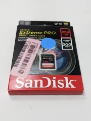 SanDisk 256GB Extreme PRO SDXC UHS-I Memory Card - C10, U3, V30, 4K UHD, NNN