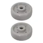 Sleek Design Rowing Machine Roller Wheels Set of Two Size 8x52mm Gray Color