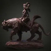 Tyrande Whisperwind 3D Printing Figure Model Kits Unpainted Unassembled GK H40cm