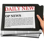 3X Magnifying Sheet Flat Full Page Reading Magnifier Perfect Reading Aid for Elderly, People with Low Vision