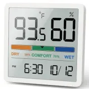 NOKLEAD Hygrometer Indoor Thermometer, Desktop Digital Thermometer with Tempe...
