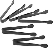 LIFKOME 5pcs Stainless Steel Tongs: Ice Sugar Tongs Small Food Serving for Coffee Bar Ice Bucket Tea Party Desserts Kitchen Snacks