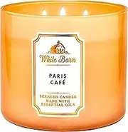 White Barn Bath & Body Works 3 Wick Candle Paris Cafe
