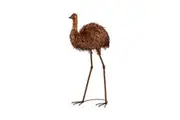 Willow & Silk Emu Garden Ornament/Statue Rustic Garden/Home Decor 64x38x108cm