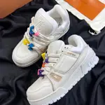 [L] L.V STICK SNEAKERS 帶奶油色大款男女全票據盒