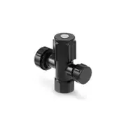 Brasshards 2 Way Under Sink Valve 20mm x 15mm Matt Black Lead Free