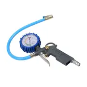 Vehicle Motorcycle Tire Pressure Gauge Gun Inflator Hose - 220PSI