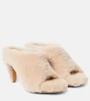 [Khaite] Khaite Marion shearling mules AU 10 pink