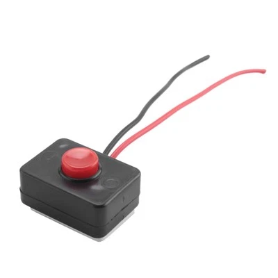 DC 12V2A Adhesive base push button momentarily action wired for1195