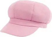[TOPTIE] Visor Beret Hat Women Newsboy Cap Cabbie Hats French 8 Panels Retro Style