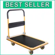 Durable Foldable Dolly Push Truck with 660 lb Weight Capacity - Easy Maneuvering