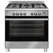 Emilia 80cm Freestanding Dual Fuel Cooker - Stainless Steel