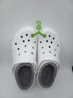 Crocs Baya Lined Clog Slip On White/Light Grey 205969-11H Sz M10/W12 New in bag