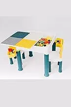 Rivetrix 4 in 1 Multi Functional Kids Activity Table with Chair |Building Block Table, Water Play, Sand, Drawing Desk & Storage | Educational Toddler Table & Chair Set for Montessori Boys & Girls