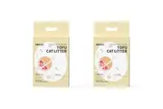 2x Zodiac 7L 2.5kg Fruity Tofu Soy Pulp Cat Litter Absorbent Clumping Grapefruit