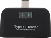 XUMIUZIY Card Reader,T-639 Memory Card Reader,USB 3.1 Type-C to USB 3.0 OTG,ABS+Aluminum Alloy Hub Adapter,Small and Portable
