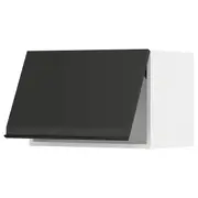 METOD wall cabinet horizontal, white/Upplöv matt anthracite, 60x37x40 cm