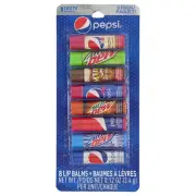 Taste Beauty Pepsi 8 Pack Lip Balm (Pepsi Cherry Vanilla, Mountain Dew, Mug, Pep