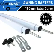 Caravan Awning Rafters Acute Extra Curved, Roll Out Anti Flap Kit Rafter 2 Pack