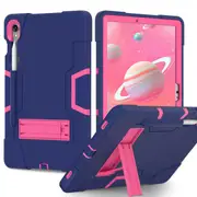 MCC Stylish Shockproof Samsung Galaxy Tab S9 FE 10.9" Case Cover X510 X516 [Blue+Magenta]