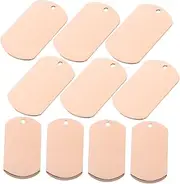 WEKAMOS 10pcs Pet Id Tag: Blank Dog Cat Name Phone Number Id Pet Tag Charm Anti Scratch Waterproof Tags Collar Accessories