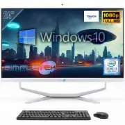 All IN One 24 " FHD Touch I3 8° Gen Win10 RAM 4 GB SSD 120 PC Fixed Webcam 2k_