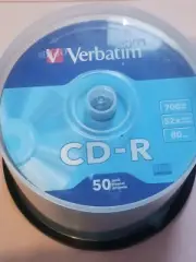 50 VERBATIM CD-R CDR 700MB 52X Logo Branded 80min Media Disc 94691