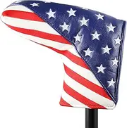 Golf Stars and Stripes Golf Putter Club Head Cover Headcover for Odyssey Blade Callaway Taylormade Ping Mizuno (for Blade Putter)