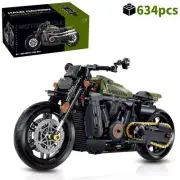 Motorcycle Building Blocks Bricks Duke Harleys Motorbike Locomotive Road Racer